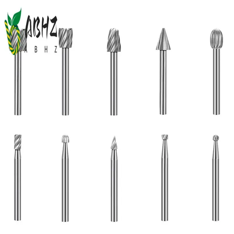 

ABHZ-20 шт. HSS резьбовые биты для гравировки по дереву и фрезы с 1/8 дюйма (3 мм), вращающиеся инструменты, аксессуары для DIY, деревообработки, резьбы