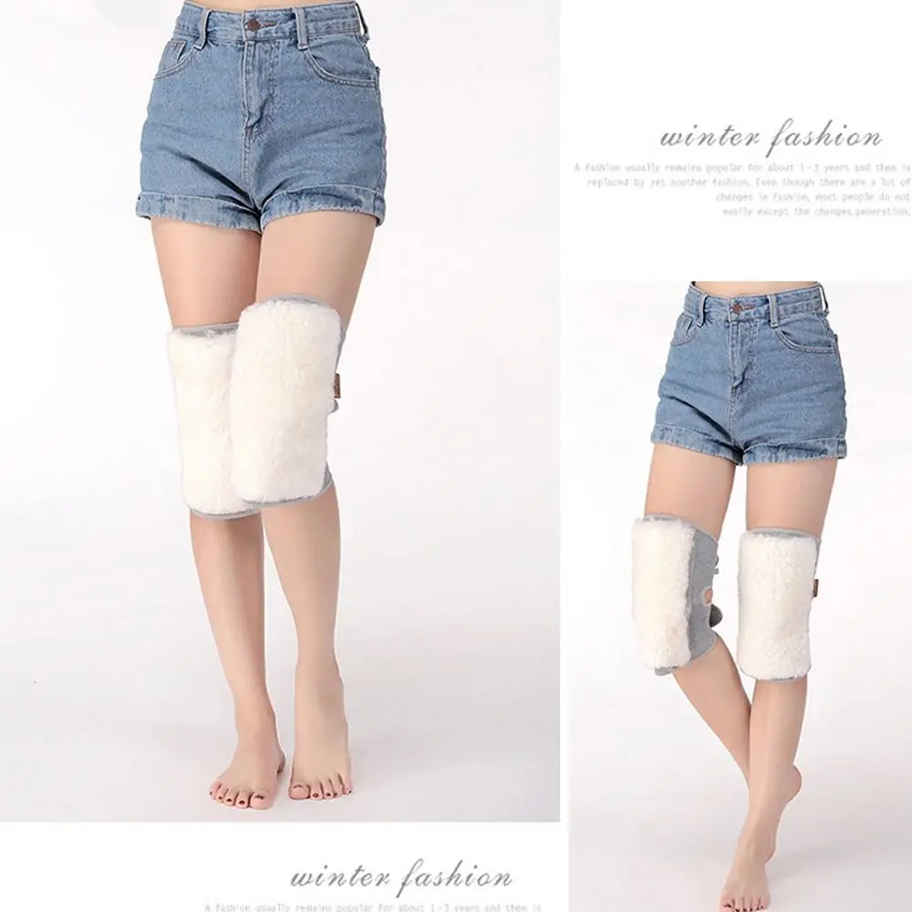 Universal Plus Velvet Winter Knee Pads Lightweight Thickened Warm Knee Sleeve Coldproof Warm Knee Support Basketball