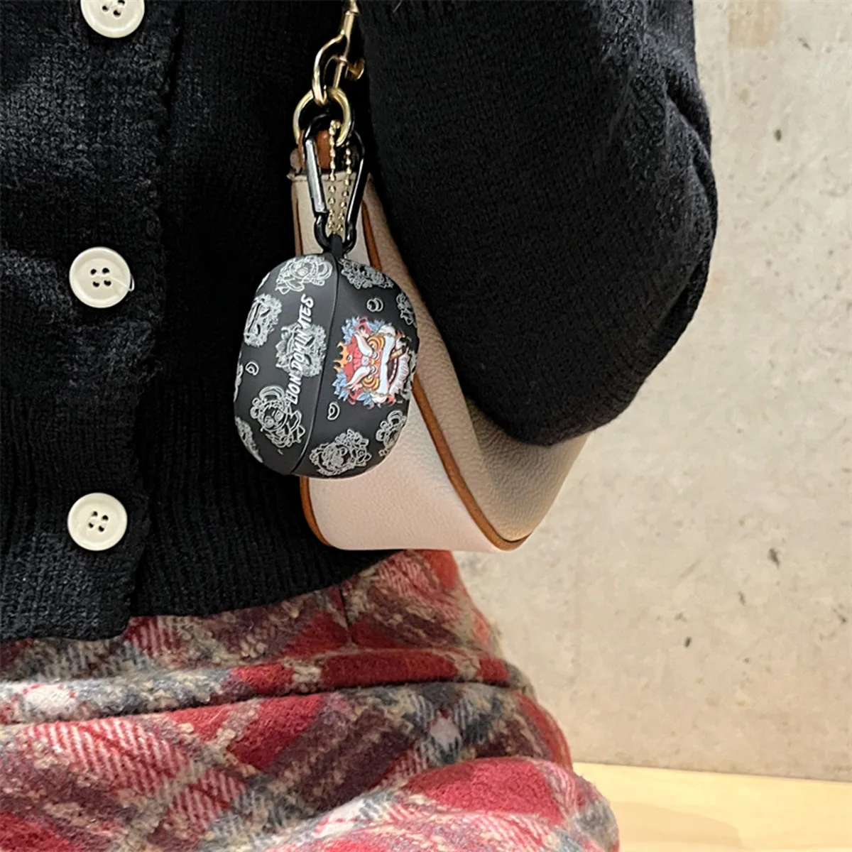 لطيف الكرتون مضحك قاسية الأسد كريستال ملصقات حقيبة سماعة الاذن ل Redmi Buds 5 برو/براعم 6 برو (2024) الغطاء الواقي مع هوك