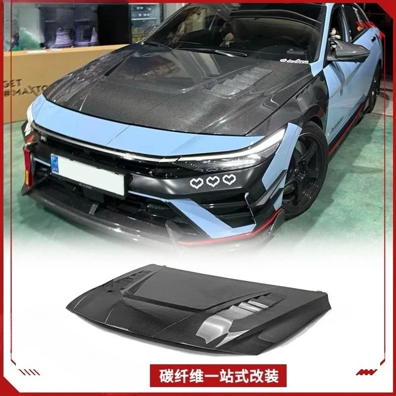 Suitable For Modern, Elantra N 23 + Carbon Fiber EPA2 Front Hood Hood Opening Heat Dissipation Modification