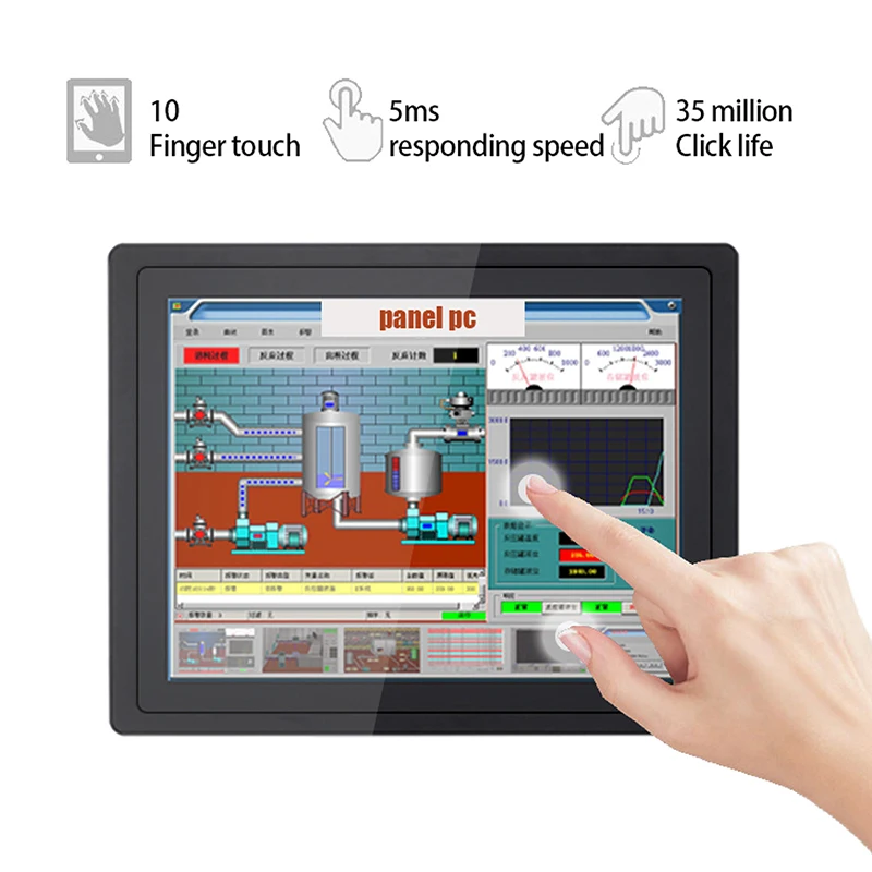 21.5 Inch Capacitive Touch Industrial Tablet Embedded AIO PC Intel Core i3-5010U/i5-5250U/i7-5500U Win10 With WiFi RS232 COM