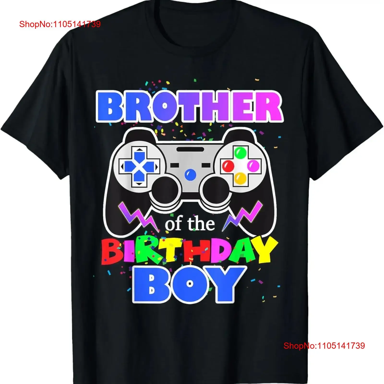 Brother of the Birthday Boy Video Game Gamer T Shirt vintage Washed Stretched designer clothes graphic Versatile Breathable