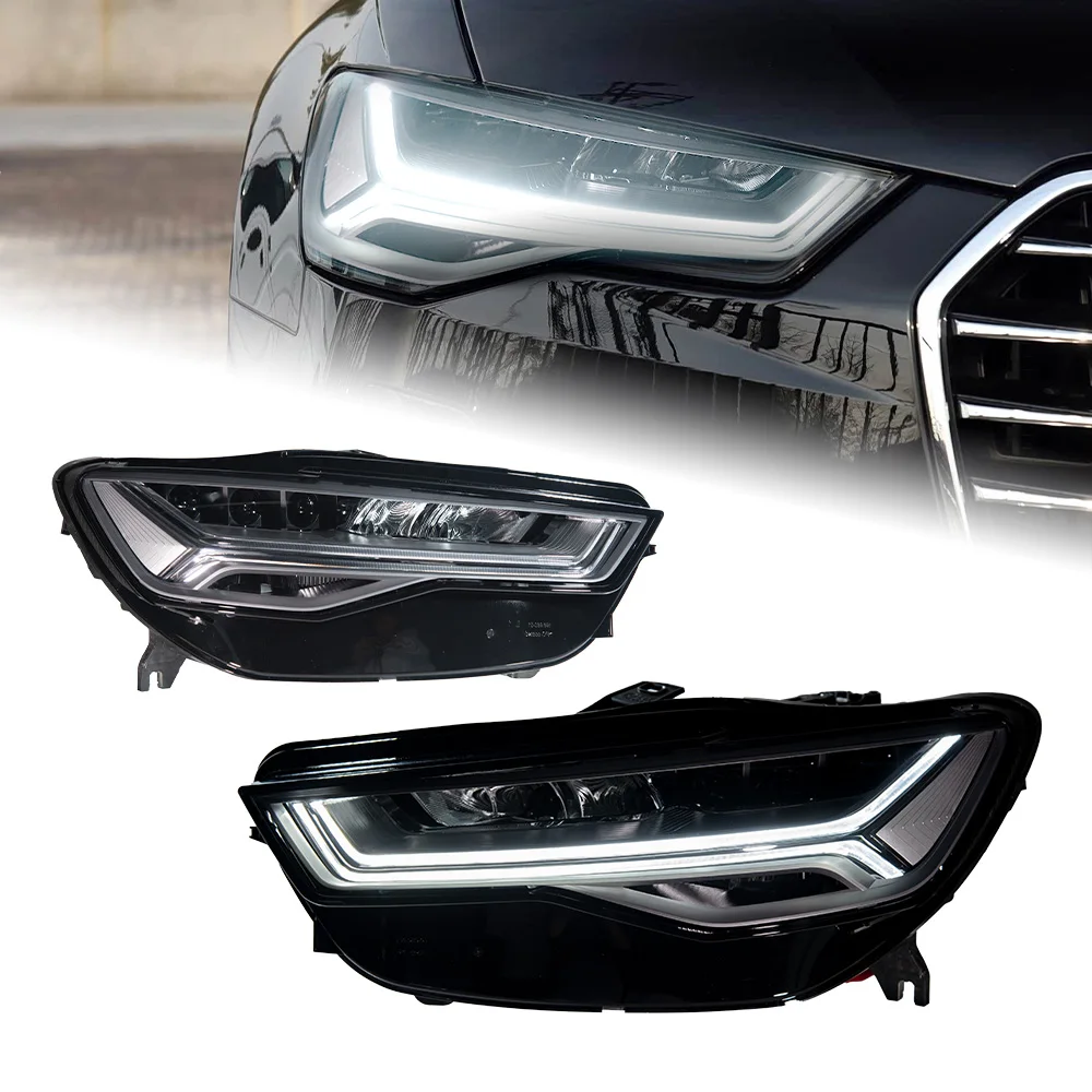 AKD Car Styling Head Lamp For Audi A6 C7 LED Headlight 2012-2018 Dynamic Signal C7.5 LED Headlights Drl Automotive Accessories