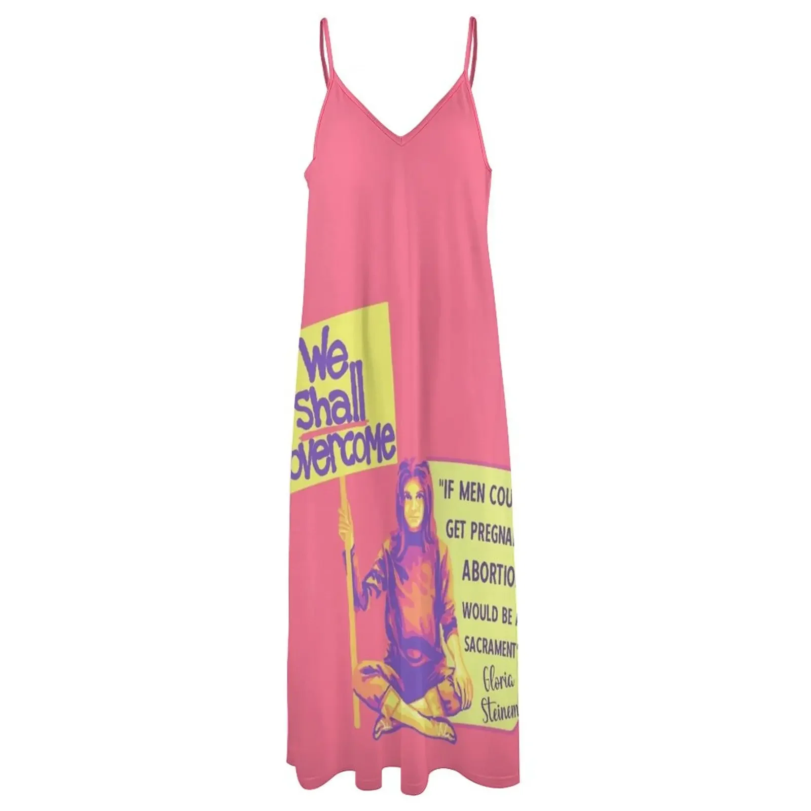 Gloria Steinem Portrait and Quote Sleeveless Dress Party dresses women's evening dresses 2024