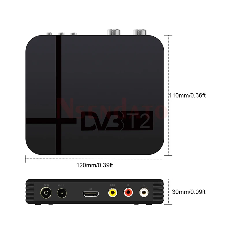 Receptor Digital terrestre DVBT2, reproductor Multimedia K2 HD DVB-T2, H.264/MPEG-4, Compatible con DVB-T, DBV, T2, para TV HDTV