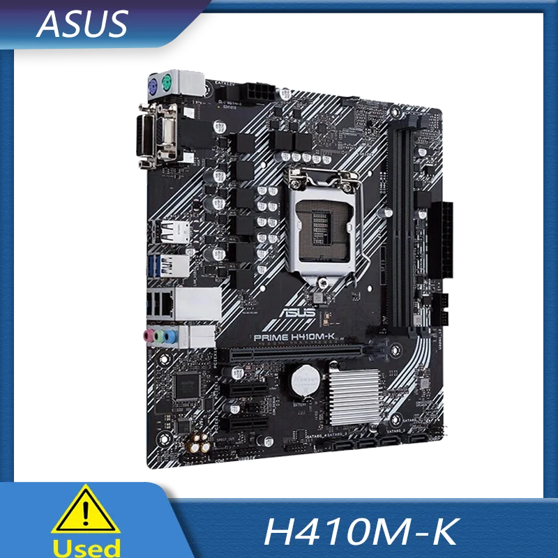 ASUS PRIME H410M-K INTEL H410 LGA 1200 MICRO ATX DVI VGA USB 3.2 GEN 1 TYPE-A 1 GB ETHERNET