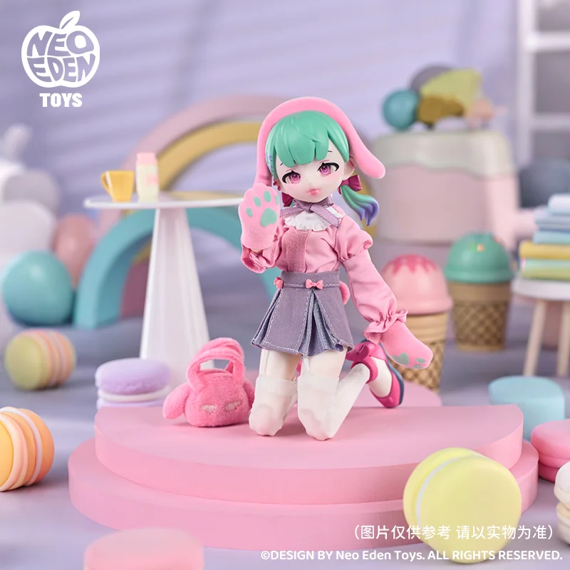 Em estoque cartão de suspensão eve lynna-coelho fofo mjd bonecas figuras ornamentos periféricos boneca de ação coleção de presente