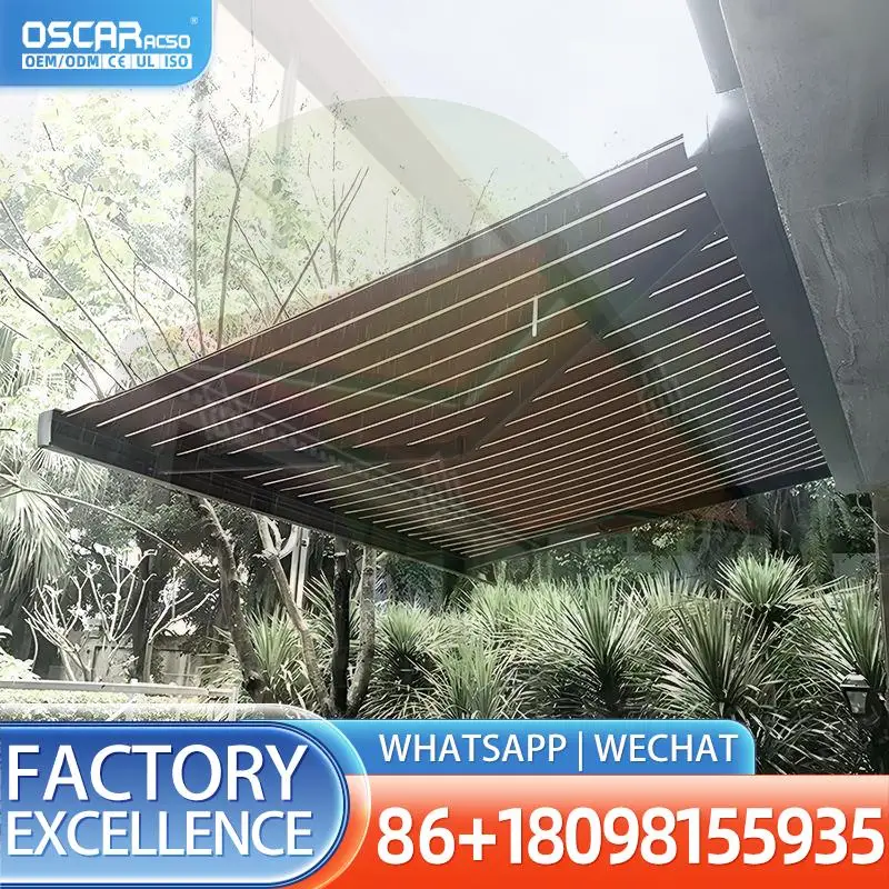 Outdoor Folding  Aluminum Manual Full Cassette Sunshade UV Protected Waterproof for Garden Patio Balcony Retractable Awning