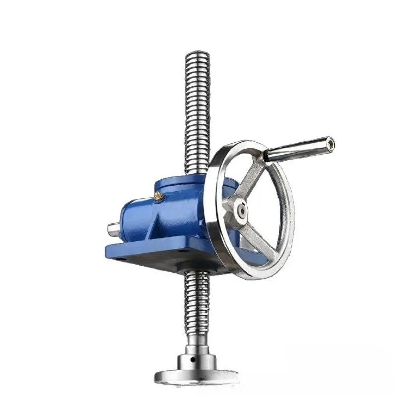 

Industrial Grade Equipment Fixed Lifting Platform Elevator Screw Rod Hand-cranked Small Screw Hoist Linked Worm Gear Lift