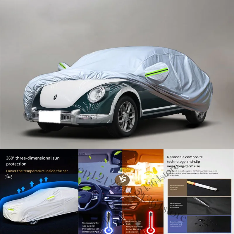 

For ORA Punk Auto Anti snow Anti dust Anti-uv Anti peeling paint And Anti Rainwater 210t car cover Car cover Protection