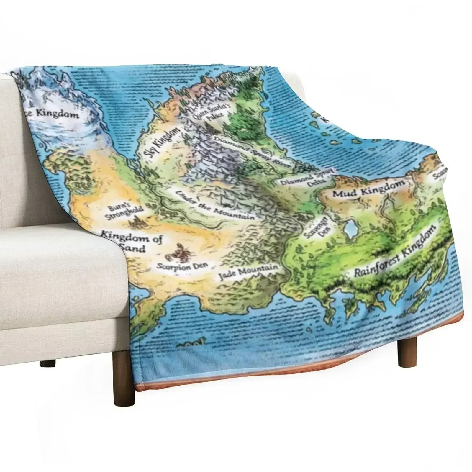 

Плед WOF Maps, пушистый плюшевый плед для дивана и кресла