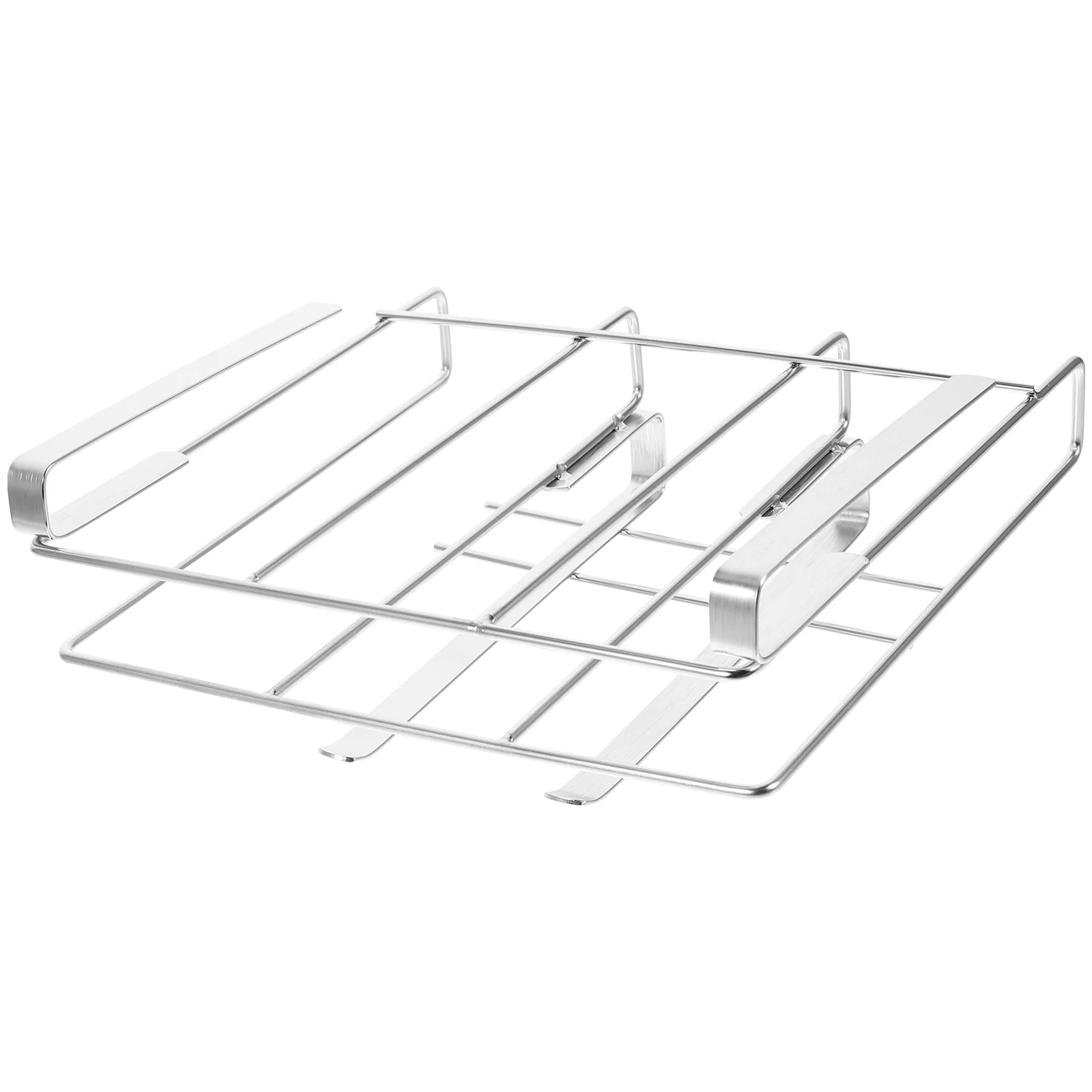 

Boards Kitchen Shelf Paper Towel Holder Pot Pan Lid Rack Door Stainless Steel Organizer for Chopping