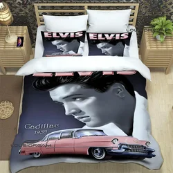 E-Elvis Presley Retro printed Bedding Sets exquisite supplies set duvet cover bed comforter set bedding set luxury birthday gift