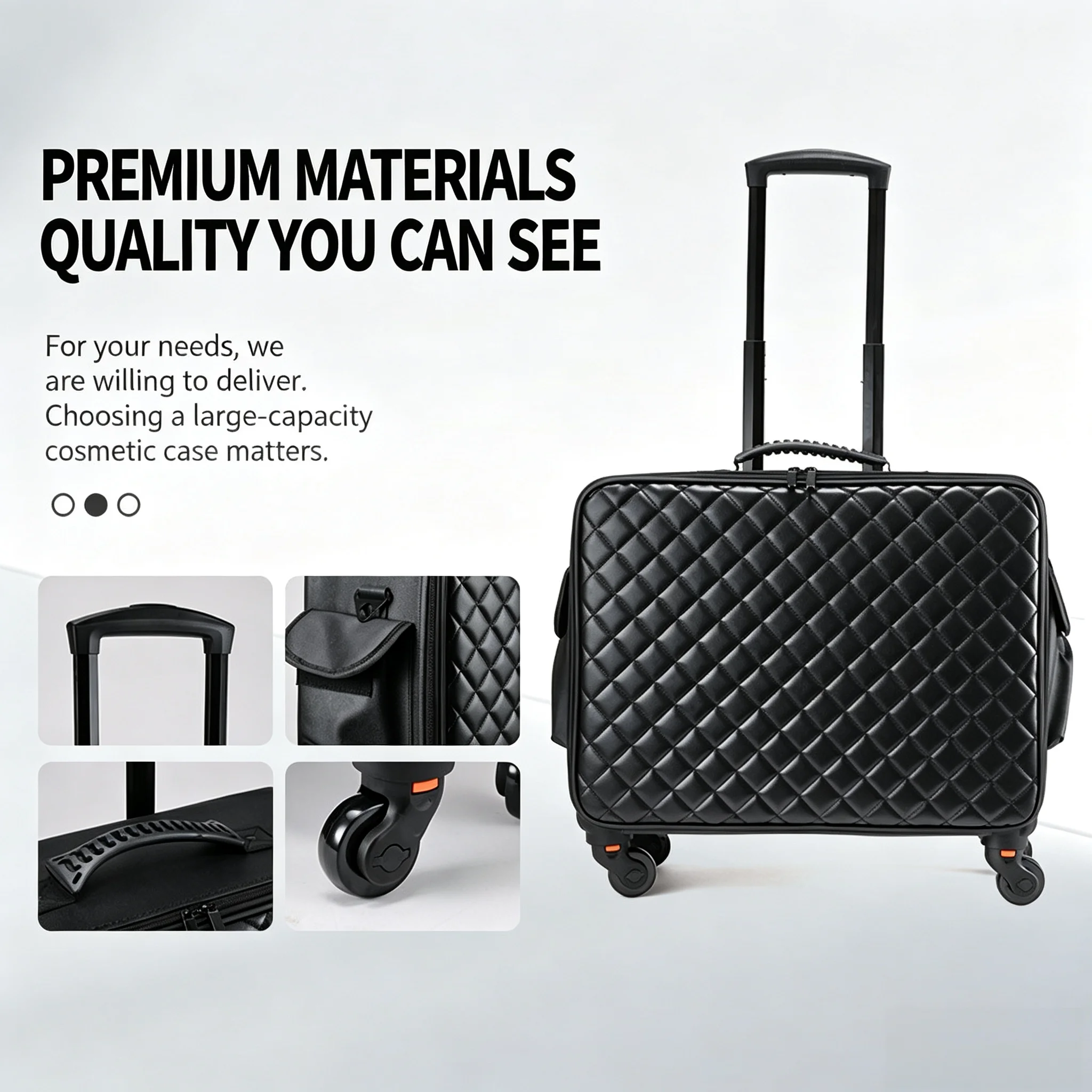 Professional Makeup Suitcase Case Designer Pull Rod Oxford Makeup Bag Large Capacity Nail Art Tattoo Storage Box Luggage