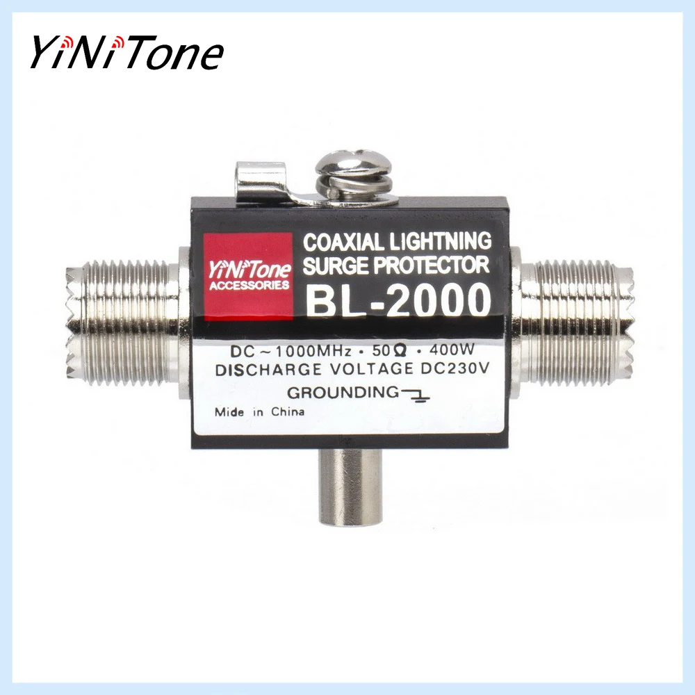 

PL259 Female 400W 50 Ohm Coaxial Surge Protector/Lightning Arrester BL-2000 DC-1000MHz