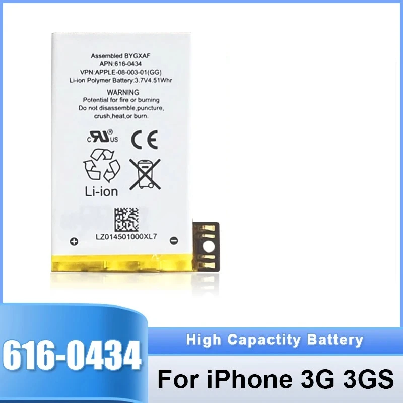 High Quality 616-0434 Baterry Mobile Phone Batteries for Apple IPhone 3GS 3G Smartphone Battery