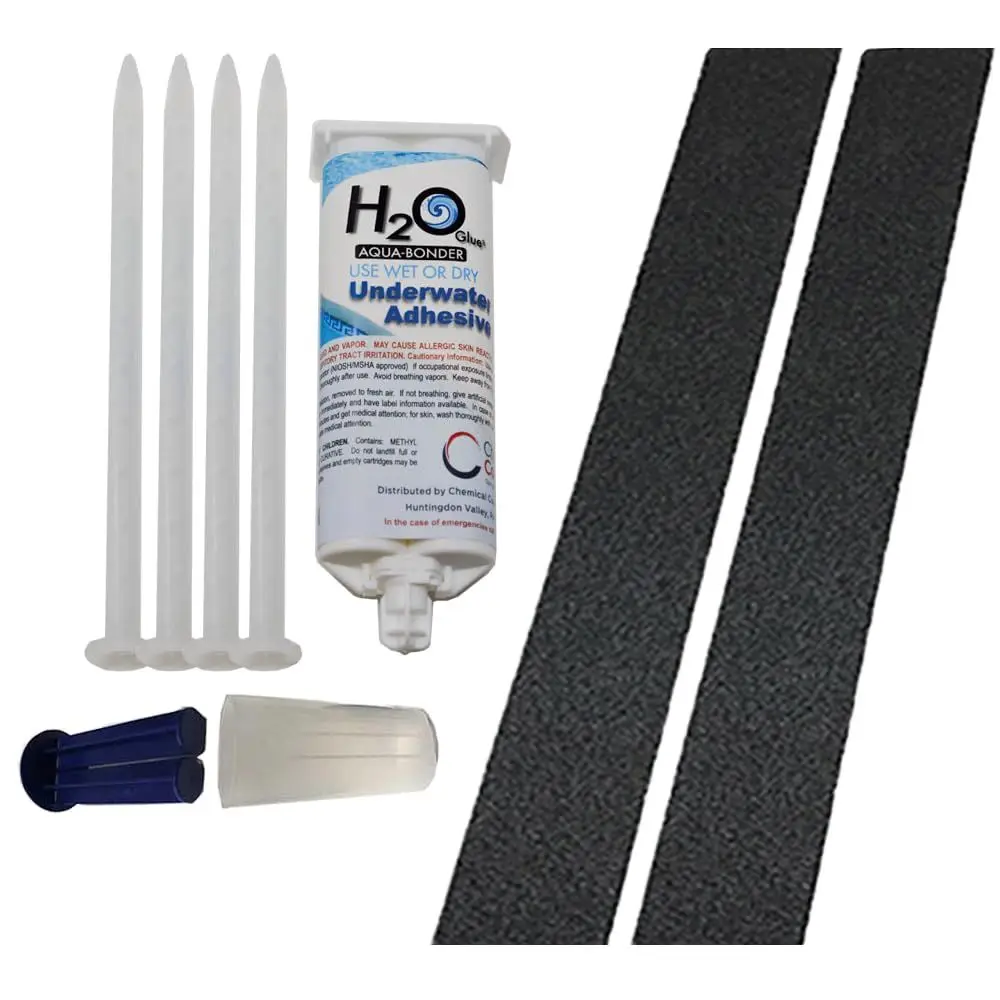 

Non-Slip 2 x 24 Underwater Pool Treads Kit - Black