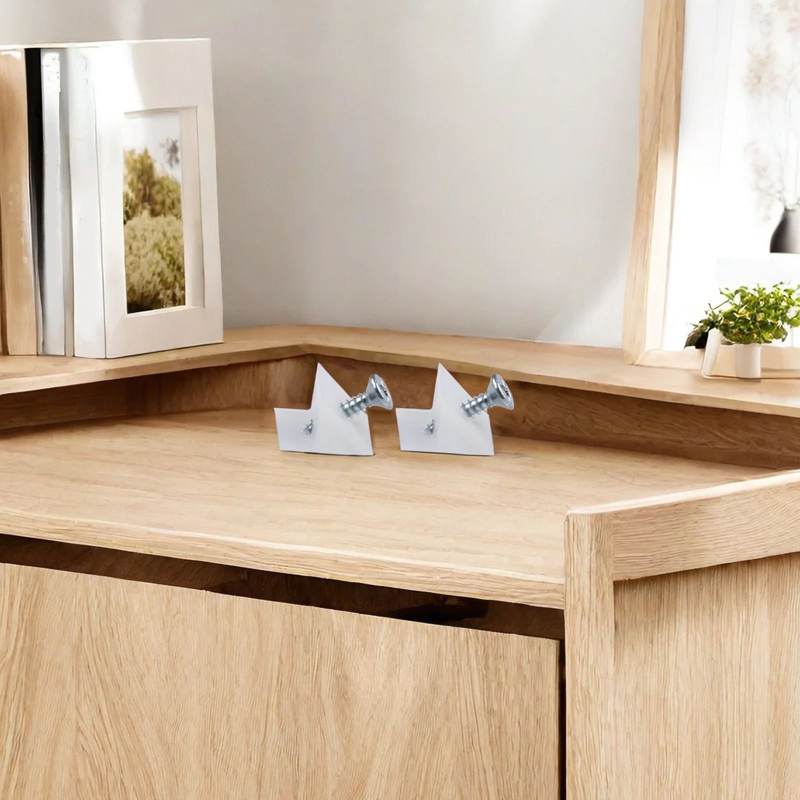 Corner Brackets Drawer Bottom Support Stainless Steel Screws Strong Plastic Right-angle Corner Joints Size As Pictures Shown