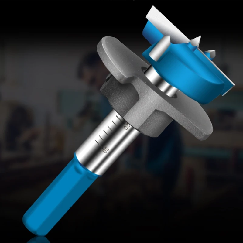 35Mm Tungsten Steel Woodworking Hole Drill Bit Wood Drilling Hole Opener Adjustable Positioning J8