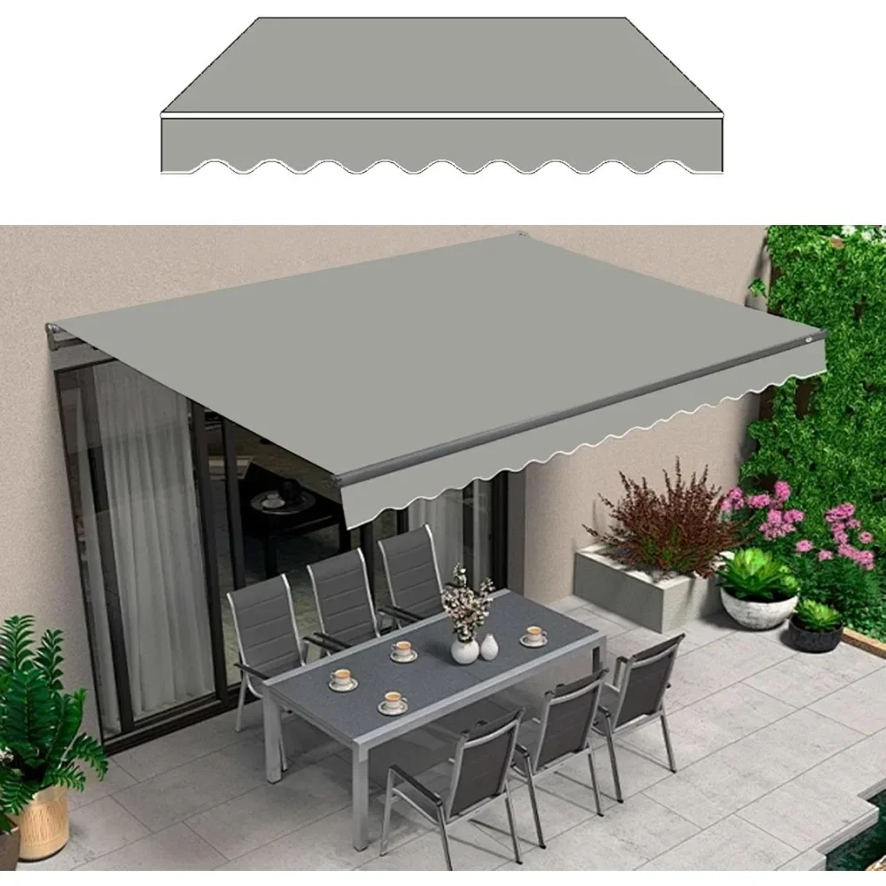 Retractable Patio Awning Replacement Fabric,Replacement Awning Fabric,Patio Covers for Shade and Rain,Waterproof Shade