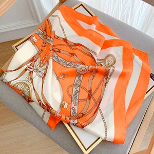 70x70 cm, eşarp küçük, moda ipek eşarplar, dört mevsim, kare eşarp lüks leopar baskı bantlar popüler-güneş koruyucu-headcloth 8 en çok satılan, eşarp-hayvan baskısı-no. 5