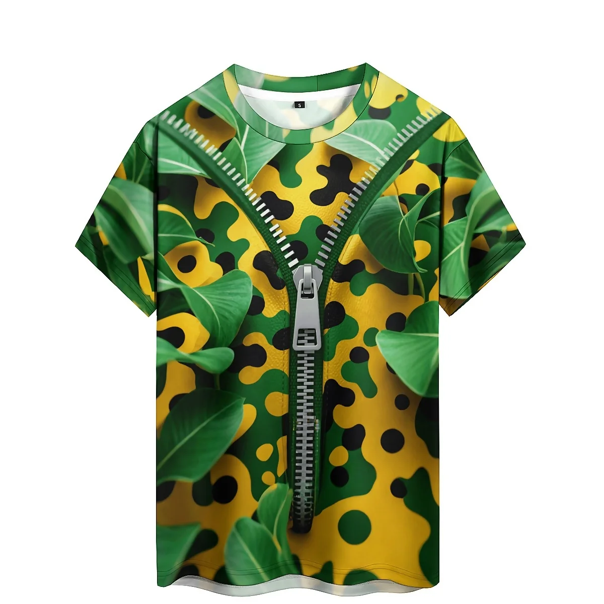 Versatile Fashion High-Definition Pattern Men's 3D Printed Short-Sleeve T-Shirt - High-Quality Student Top