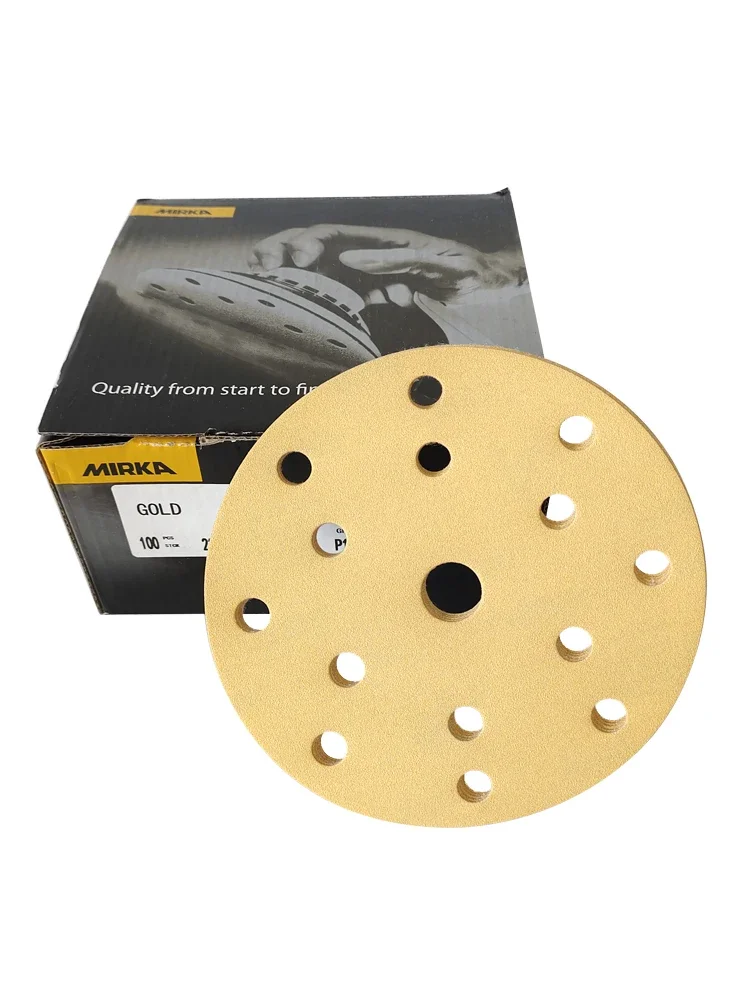 

Original Mirka 6 Inch 150mm of Car Sandpaper Dry Grinding Polishing Sandpaper 80-500 Grit Abrasive Yellow Disk AUTO