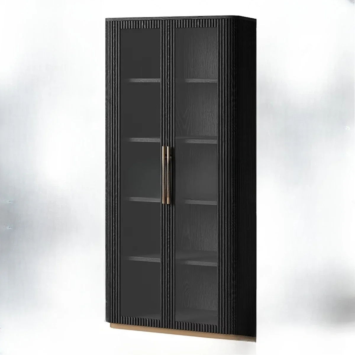 Living room bedroom double door transparent display cabinet