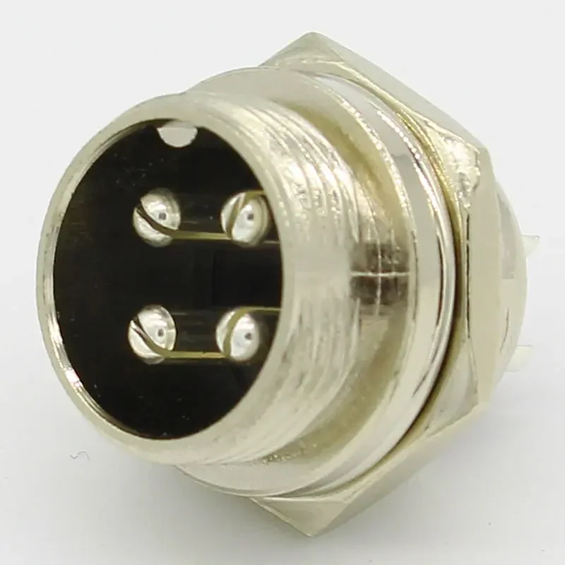 1set GX16 4 Pin Male & Female Diameter 16mm Wire Panel Connector L72 GX16 Circular Connector Aviation Socket Plug Free Shipping