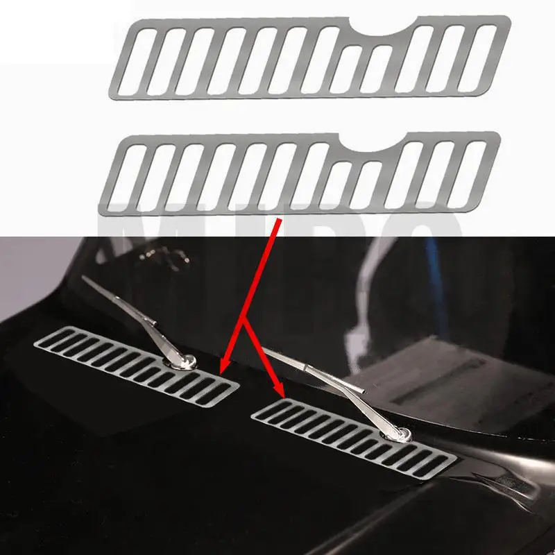 شبكة مشعاع المحرك التناظرية المعدنية من الفولاذ المقاوم للصدأ لـ Traxxas TRX-4 برونكو موستانج ملحقات السيارة للتحكم عن بعد #2