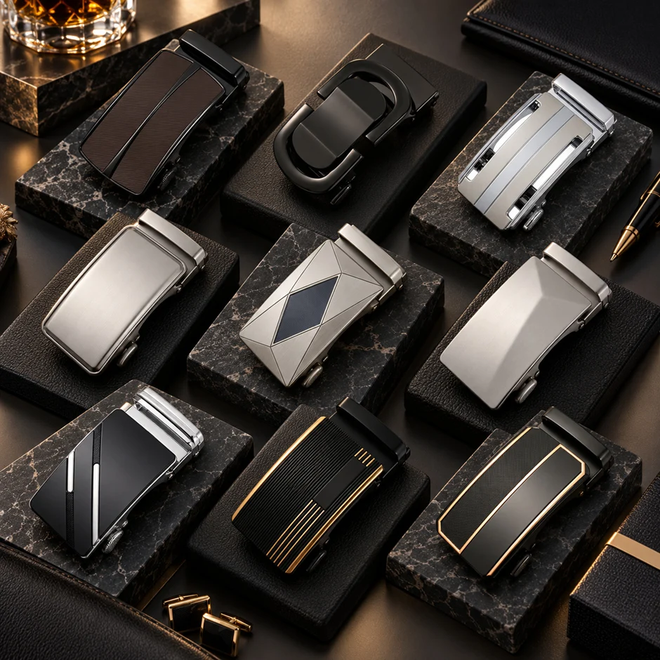 Designer Men's Metal Automatic Buckle for 3.5cm Width Ratchet Belt Men Apparel Accessories Belt Buckles Luxury Fashion B1057