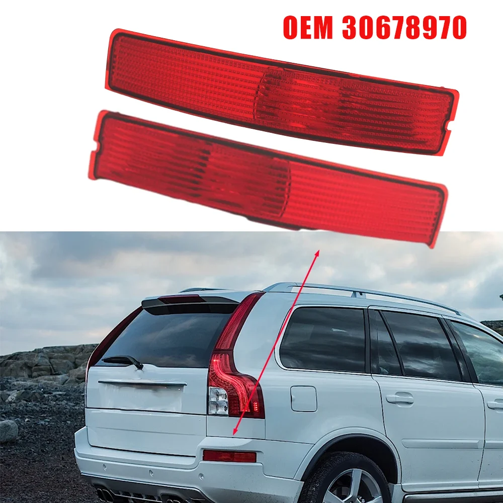 Red Rear Bumper Tail Central Fog Lamp OEM 30678970 31213647 31111185 30784134 Rear Bumper Tail Light for Volvo XC90 2007-2014