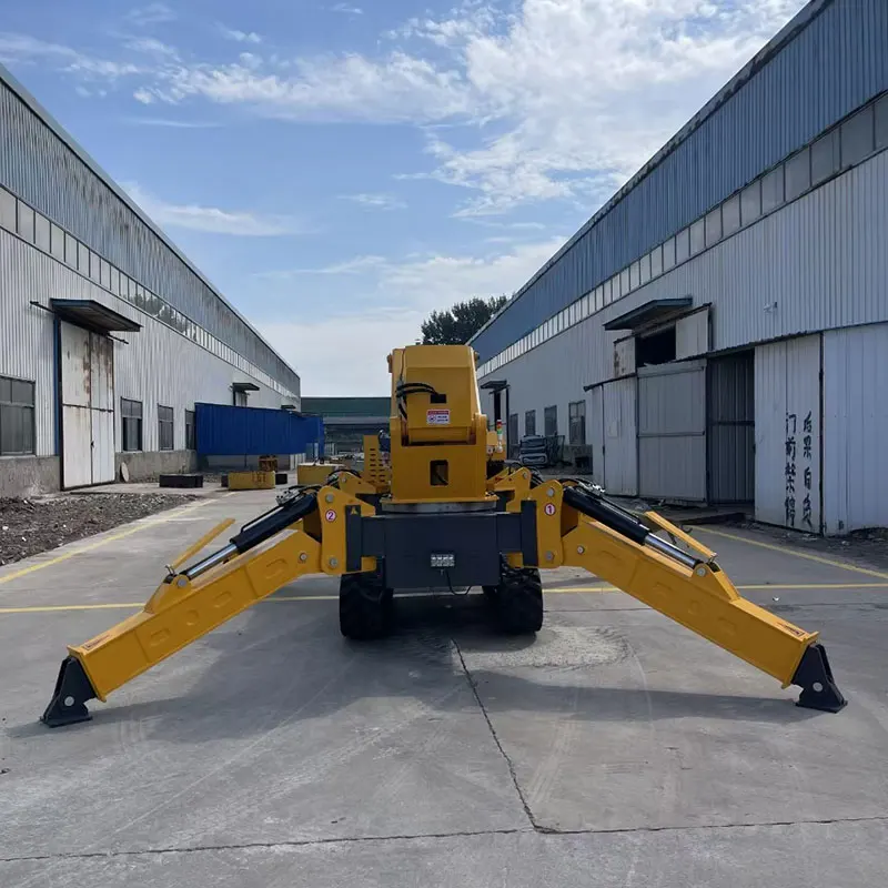 CE EPA EURO5 تخصيص 3 طن 5 طن رافعة العنكبوت كامل الهيدروليكية تلسكوبي بوم زاحف صغير رافعة متنقلة 8ton رافعة زاحفة صغيرة #5