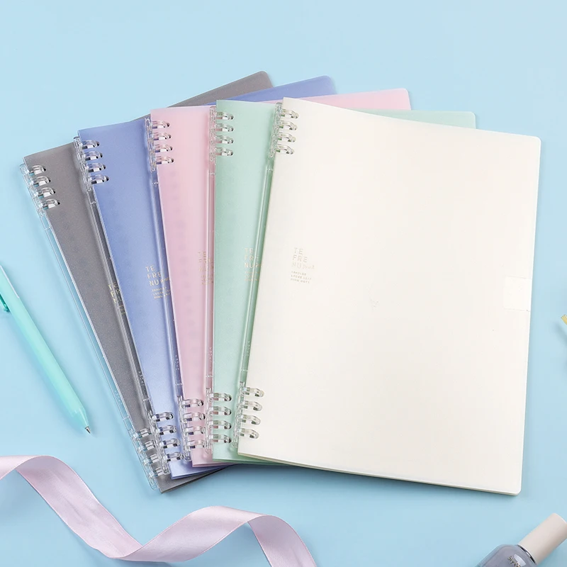 1pc Japanese Kingjim Pearl Color Limited Loose-leaf Notebook B5 Non-handed Notebook Replaceable Refill  15 Sheets