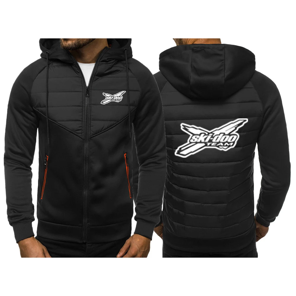 2025 Can Am Ski Doo Team New Hooded Jacket Spring and Autumn Men Casual Slim Comfortable Leisure Patchwork Zipper Tops