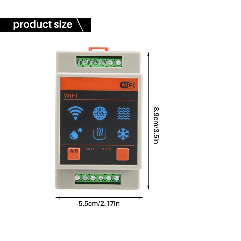 Imagem -02 - Tuya Wifi Casa Controlador de Nível de Água Sensores Dispositivo de Alarme de Nível de Água Sistema de Detecção de Fluxos de Natação