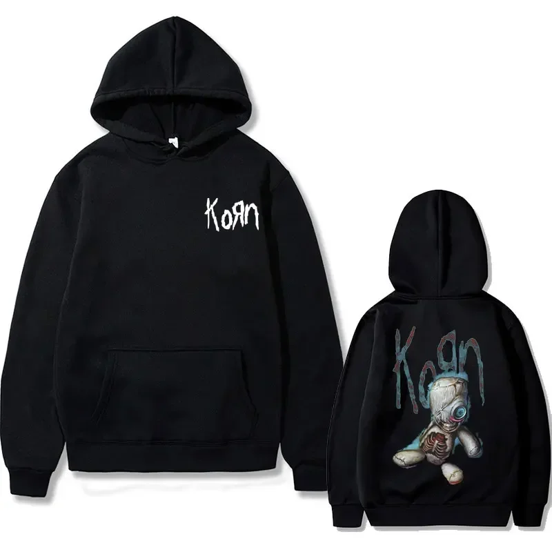 Vintage 90s America Rock Band Korn ISSUES Hoodie Male Casual Hoodies Men Loose Sweatshirt Man Sportswear Men's Hip Hop Pullover