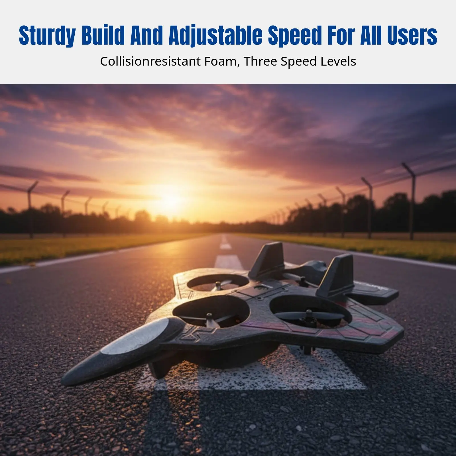 

Remote Control Foam Airplane, Drsimple, Inertial Altitude Hold, 360° Stunt, Rechargeable, Impact-Resistant, One-Button Takeoff,