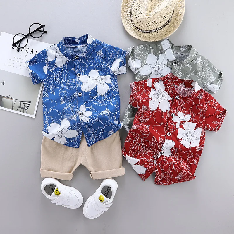 

New Summer Baby Clothes Suit Children Boys Fashion Shirt Shorts 2Pcs/Sets Toddler Casual Costume Infant Outfits Kids Tracksuits