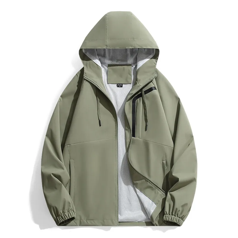 

ARC Outdoor Fashion Sports Jacket Men's Casual Windproof Single-layer Solid Color Thin Mountaineering Camping Couple Jacket