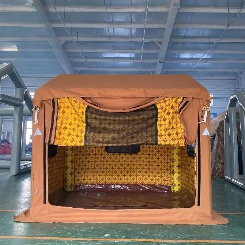 YYD Waterproof Oxford Fabric Four-Season Tent Quick Automatic Opening Double Layer One Bedroom 12 Square Meters For 4 Persons