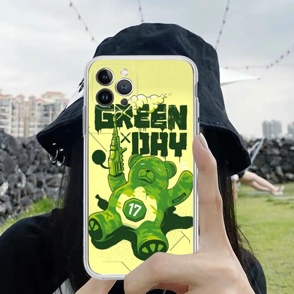 Green Day Phone Case For iPhone 14 13 12 Mini 11 Pro XS Max X XR SE 6 7 8 Plus Soft Silicone Cover