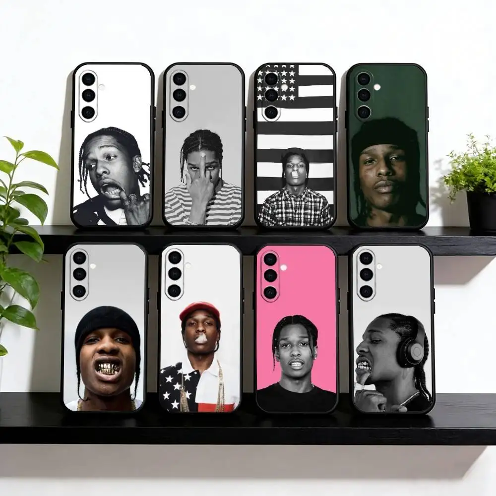 A-ASAP Rocky Rapper  Phone Case For Samsung Galaxy A73,A72,A71,A70,A53,A52,A51,Others Soft Black Cover