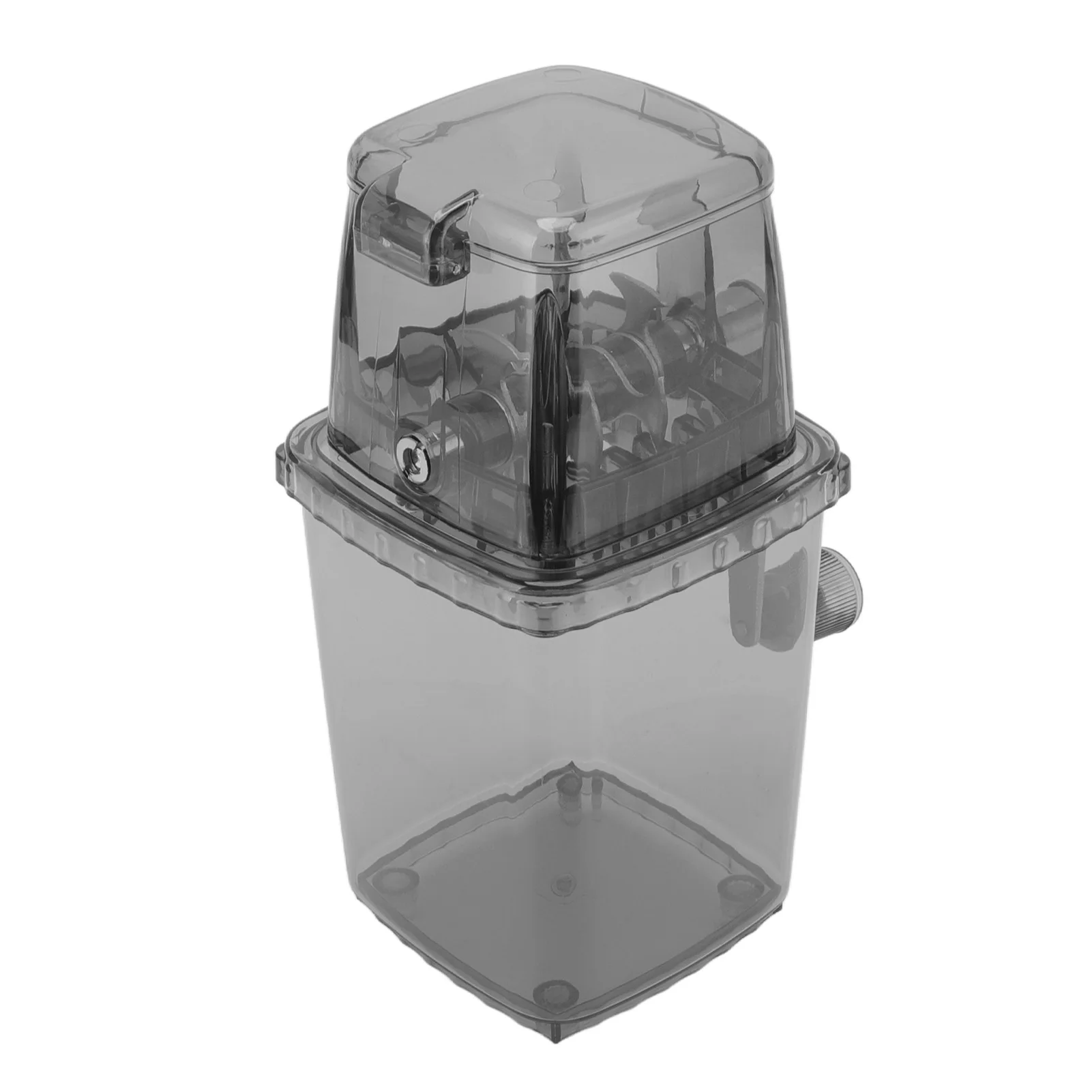 

Hand Cranked Ice Crusher, Clear Rustproof Multifunctional Manual Ice Crusher for Home Kitchen, Perfect for Summer Drinks