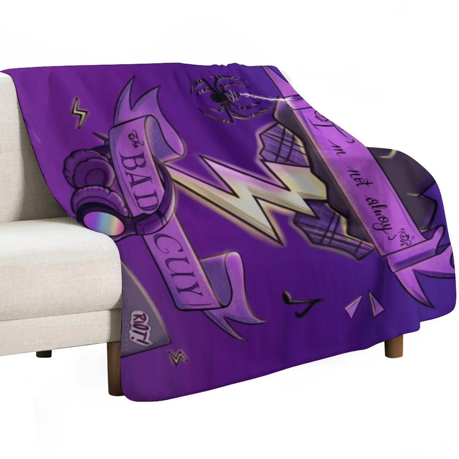 Virgil Sanders Icon and Quote Collage (Design 2) Throw Blanket Plaid Luxury Designer Furry sofa bed Blankets