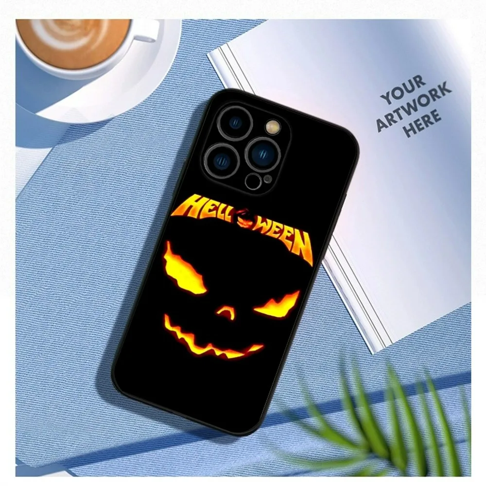 Band H-Helloween Phone Case For iPhone15,14,13,12 Mini 11 Pro XR,X,XS,MAX 7,8 Plus Silicone Cover Soft Black