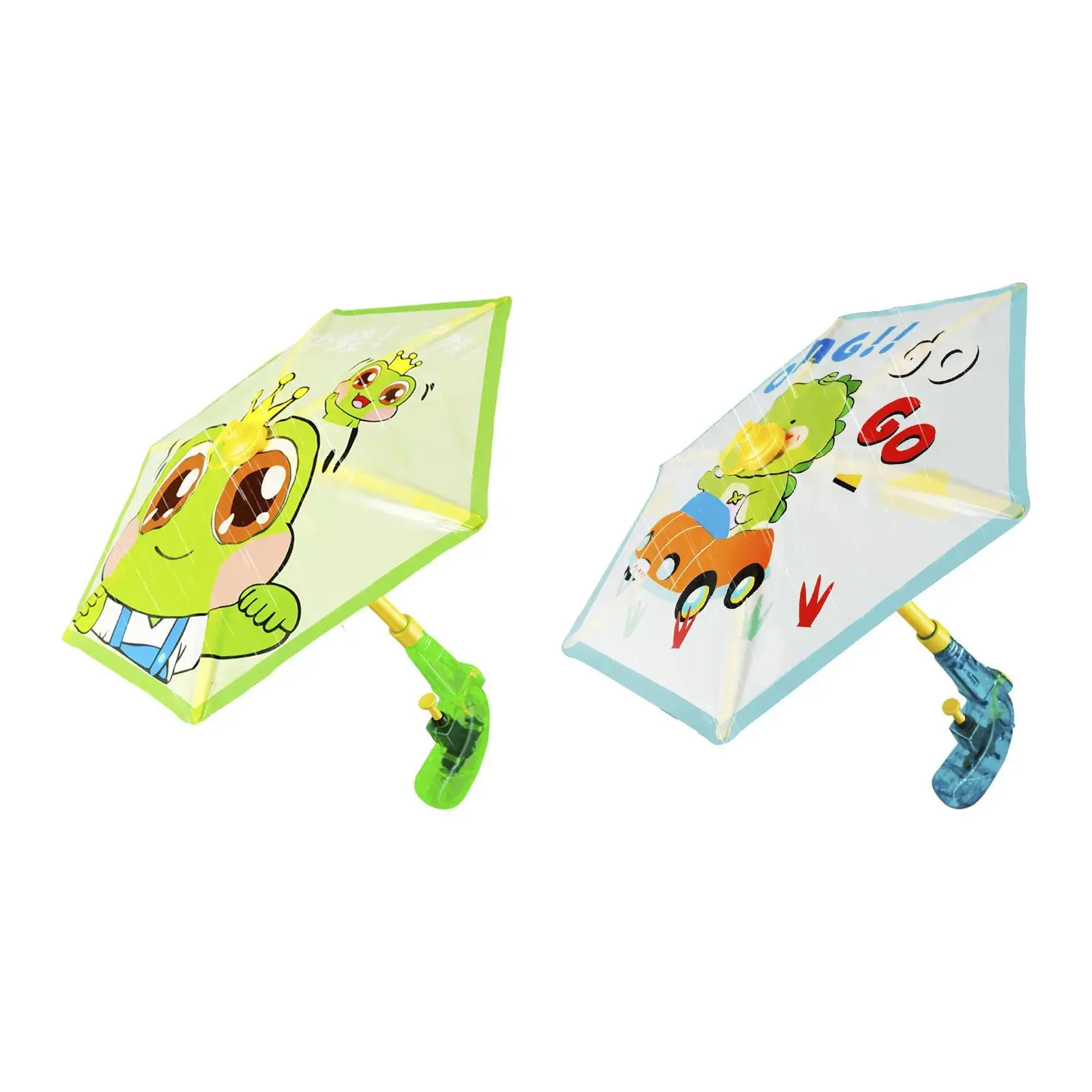 Juguete de pulverización de agua con forma de paraguas, fácil de llenar, paraguas interactivo de dibujos animados, juguete de chorro para actividades en el patio de playa, niños de verano