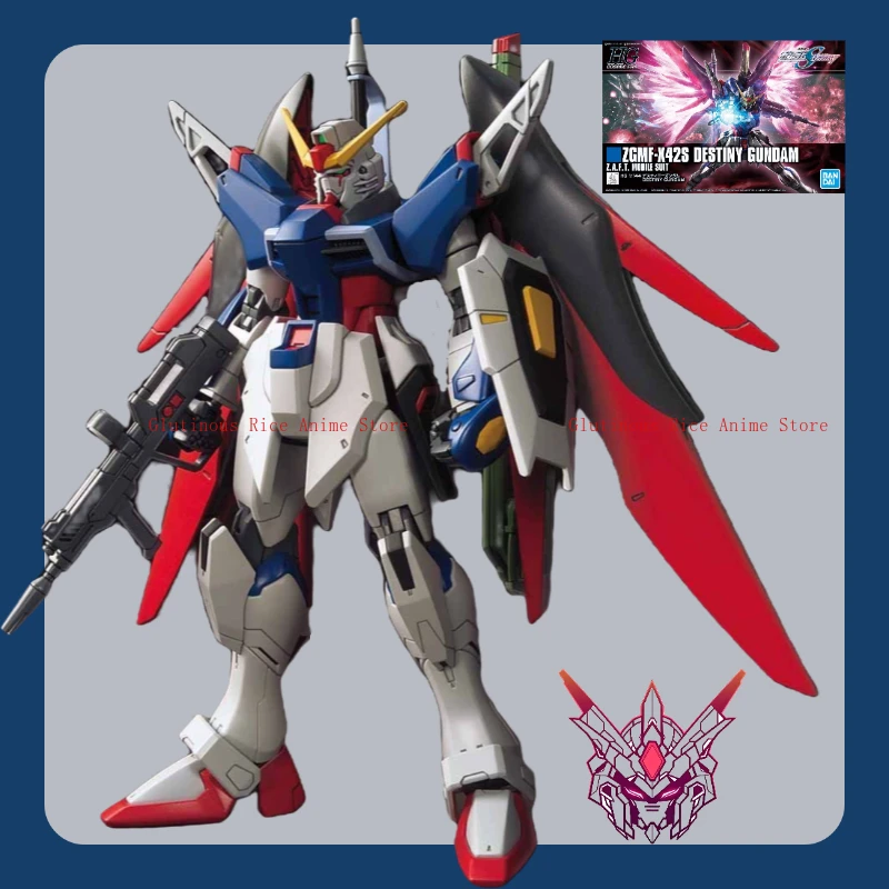 В наличии Bandai HGUC h224 1:144 Destiny Gundam в сборе, модель игрушки, украшение, подарок на день рождения, оригинальные коллекционные предметы, новинка