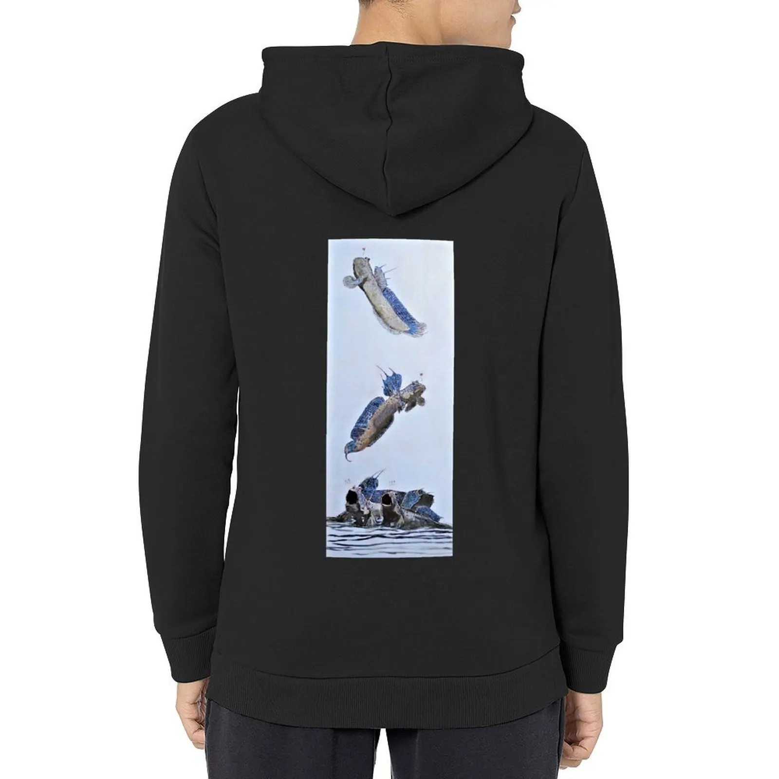 

The Great Blue-spotted Mudskipper (Boleophthalmus pectinirostris) Hoodie men clothes new in hoodies & sweatshirts