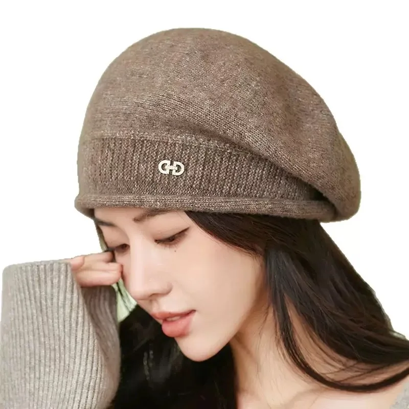 قبعات محبوكة متعددة الاستخدامات لخريف وشتاء الأطفال من Beret، وقبعات صوفية، وقبعات مكدسة مريحة ودافئة #5